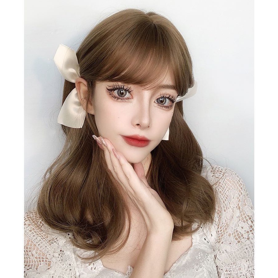 Tóc giả nữ đẹp ❤FREESHIP❤ cả đầu xoăn dợn 2204