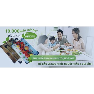 Thớt Kính Cường Lực Nhám 10mm GHOME