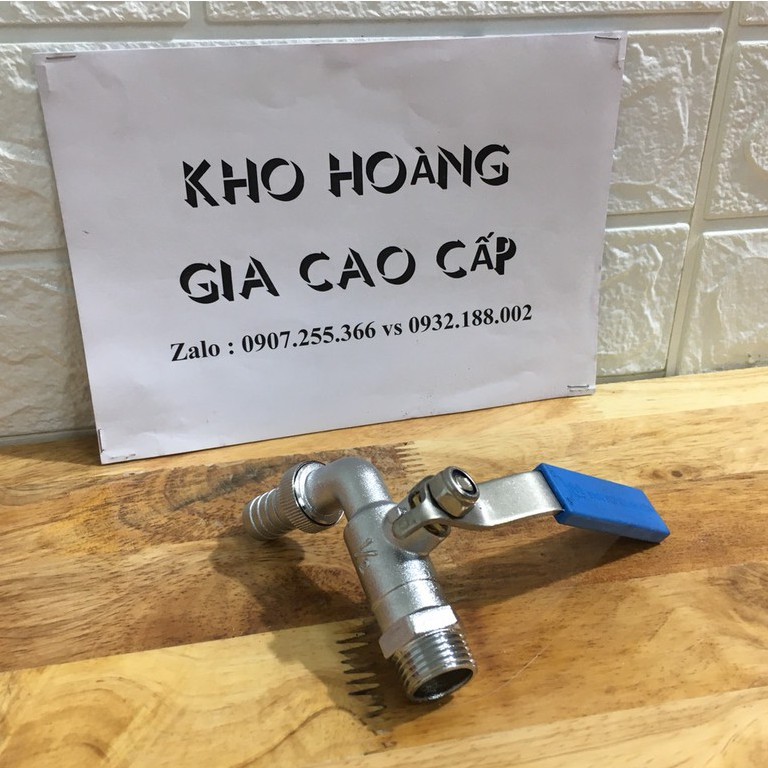 Vòi hồ inox không gỉ, có mỏ, xả xô , sân vườn,máy giặt, tưới cây inox , vòi ren 21