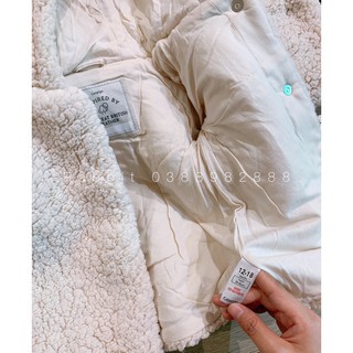 Áo khoác lông cừu tai gấu