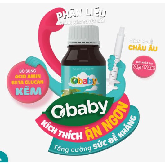 Siro uống Obaby và Obaby 123 - Hỗ trợ bé tăng đề kháng, ngủ ngon, ăn ngon