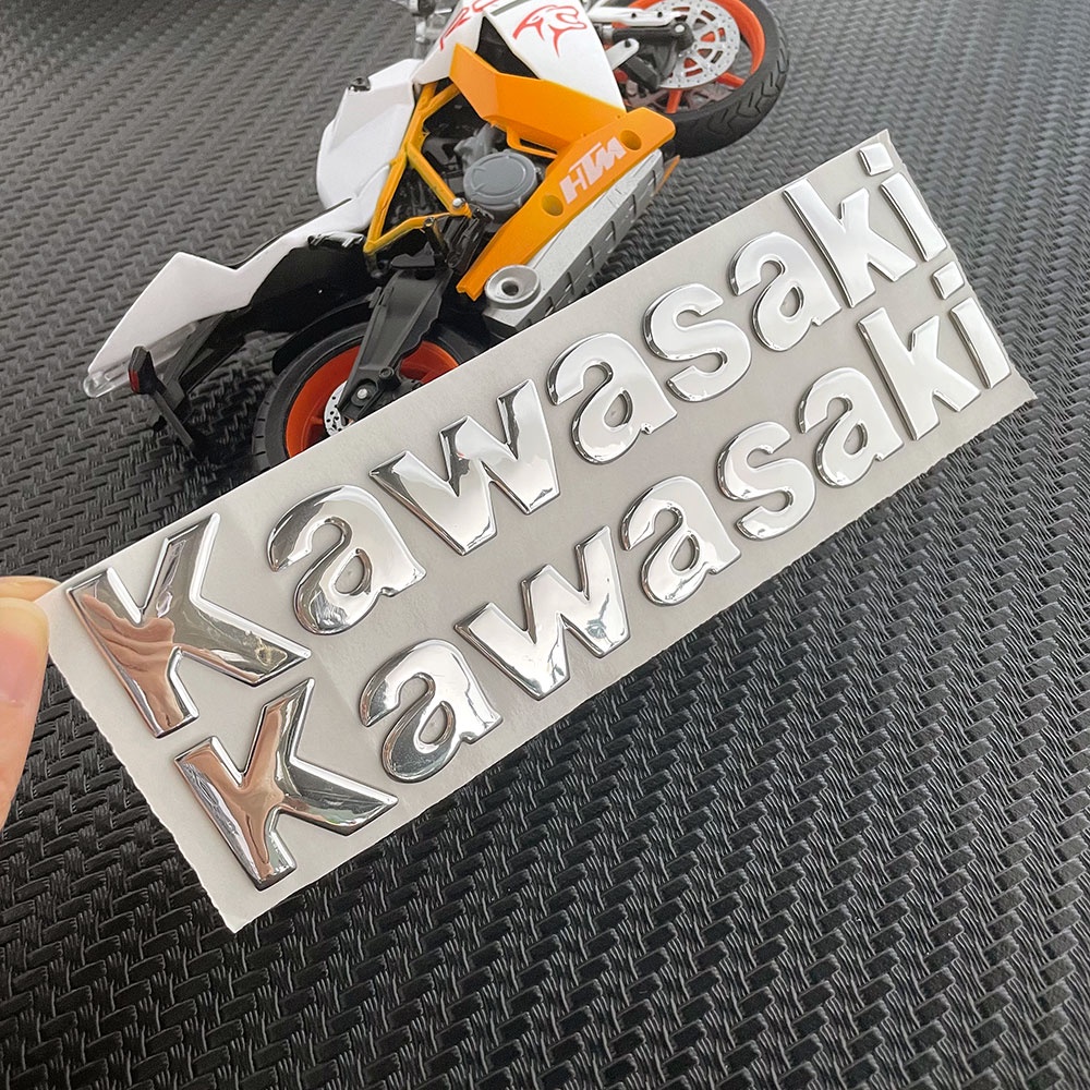 Sticker 3D Dán Trang Trí Xe Mô Tô Kawasaki 250R 300R ZX6R ZX R6 636 ZX10R Z1000XS Z1000 Z800 ZX7R ZX9R
