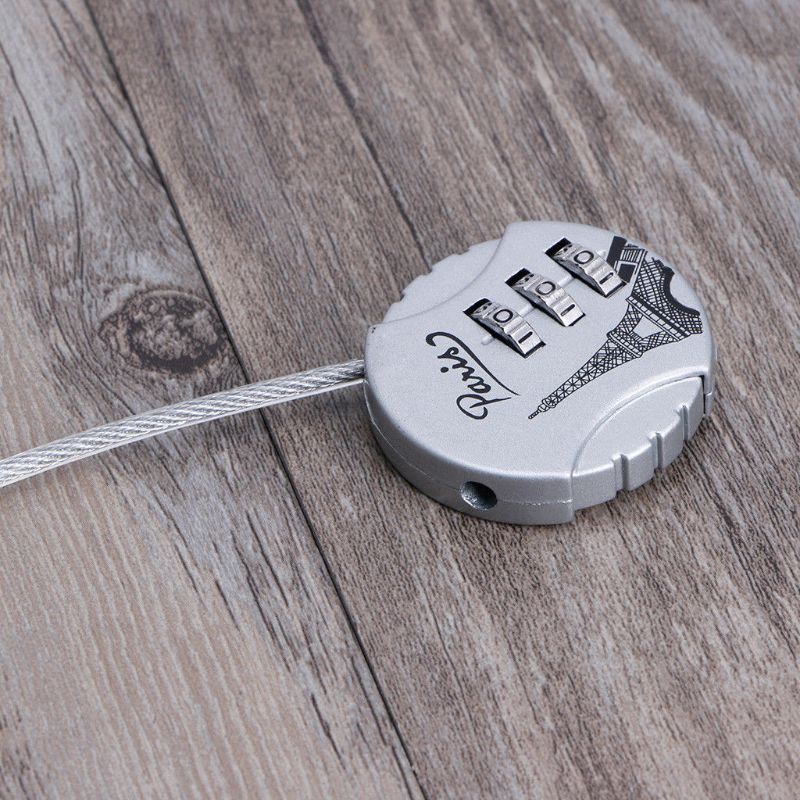 Ổ Khóa Hành Lý 3 Chữ Số Mini Dễ Thương Chống Thời Tiết
