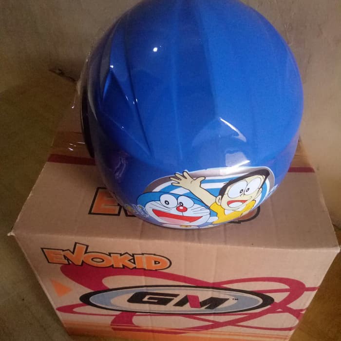 Mũ Bảo Hiểm Trẻ Em EVO Dành Cho Tuổi TEEN Thương Hiệu M & G DORAEMON Màu Xanh Lam