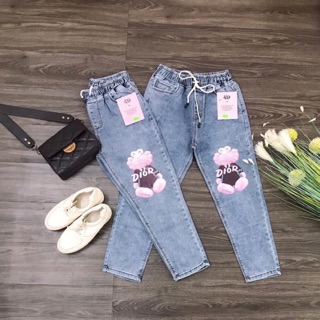 Quần jean lưng thun DIOR