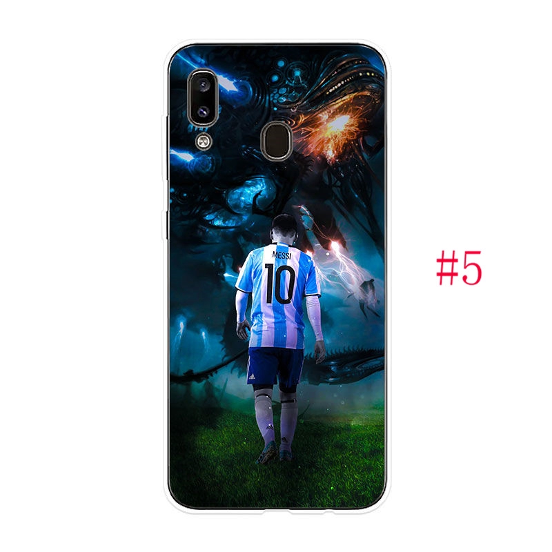 Ôp Điện Thoại tpu Dẻo Họa Tiết Hoạt Hình c.ronaldo Massi Cho samsung galaxy a10 a20 a30 a40 a50 a70 a80 Vỏ