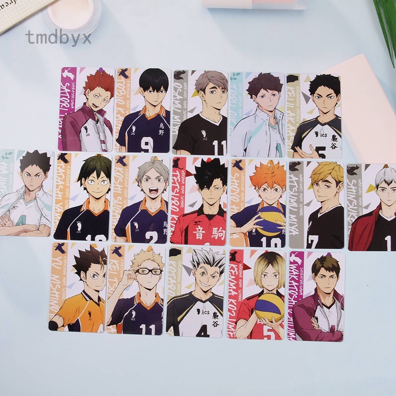 M1 Ảnh thẻ in hình HAIKYUU!! Vua Bóng Chuyền card bo góc viền 5*8cm anime chibi sưu tầm độc đáo