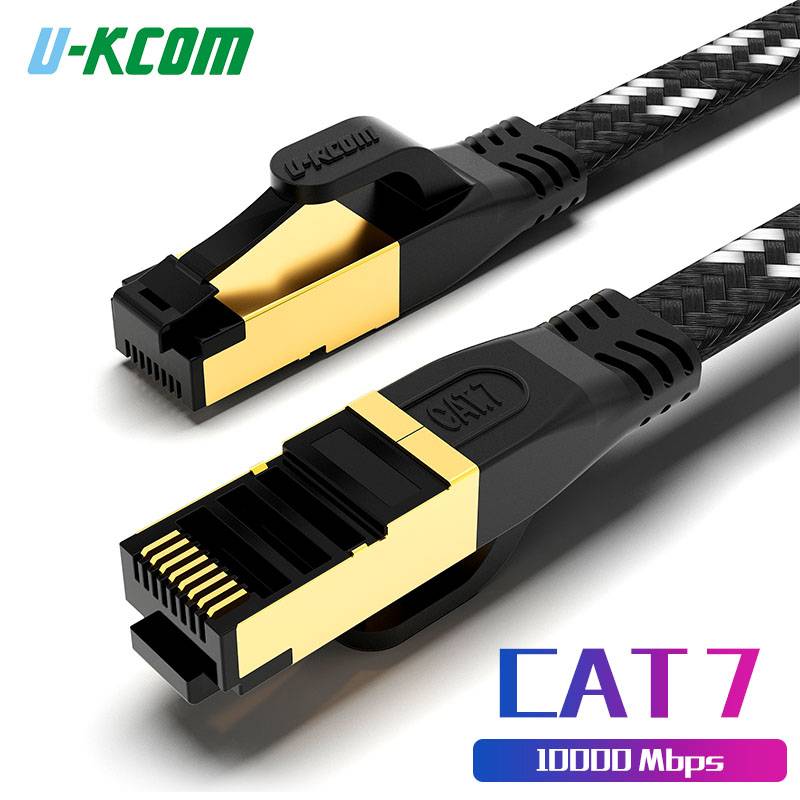 Dây cáp mạng U-KCOM CAT8 CAT7 CAT6 RJ45 Cat 8 7 6 dành cho Laptop PS4 ADSL