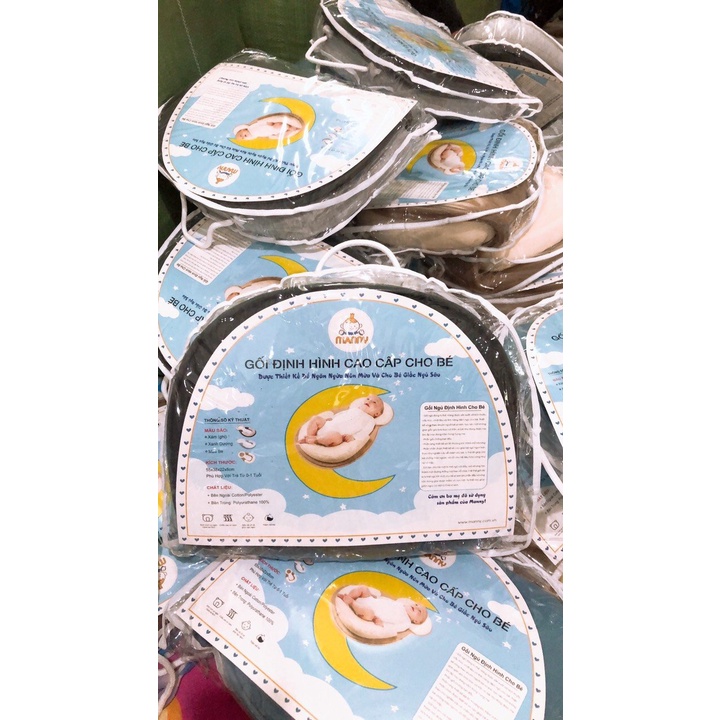 Gối định hình Manny cao cấp cho bé