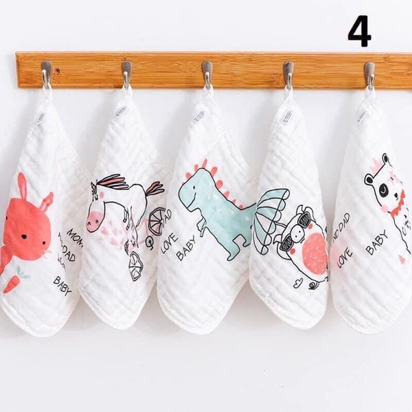 Khăn mặt xô khăn sữa dành cho em bé trẻ sơ sinh an toàn dịu nhẹ