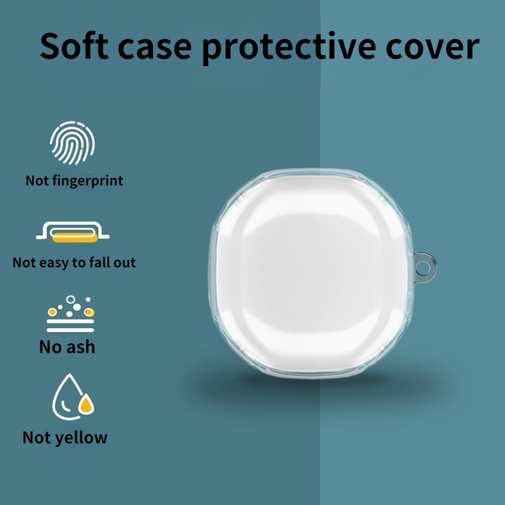 Vỏ Bọc Hộp Sạc Tai Nghe baseus wm01 wm02 Bằng tpu Mềm Trong Suốt Chống Sốc Chống Thất Lạc Có Khóa Cài