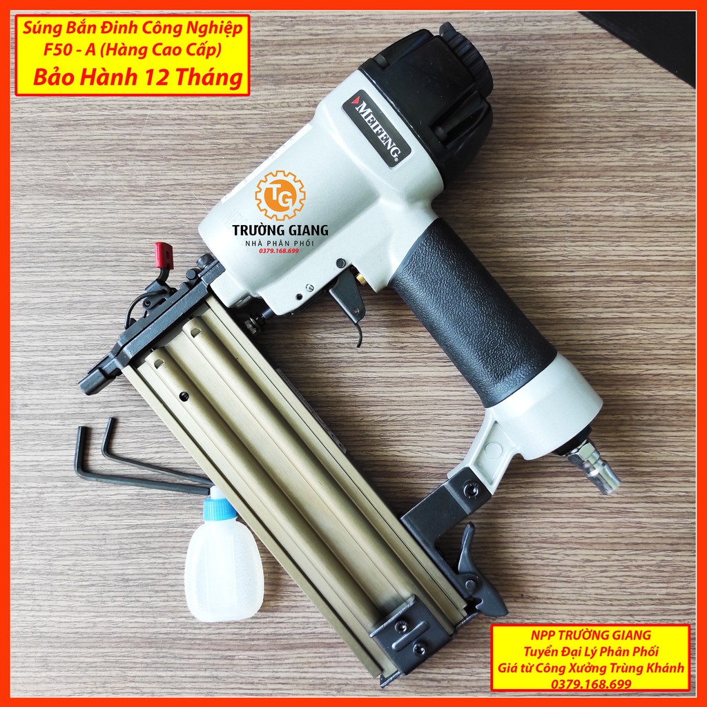 Súng Bắn Đinh Gỗ ☘ FREESHIP ☘ Súng Bắn Đinh F50 Chuyên Nghiệp - Đài Loan MEIFENG DaHoo - NppTruongGiang