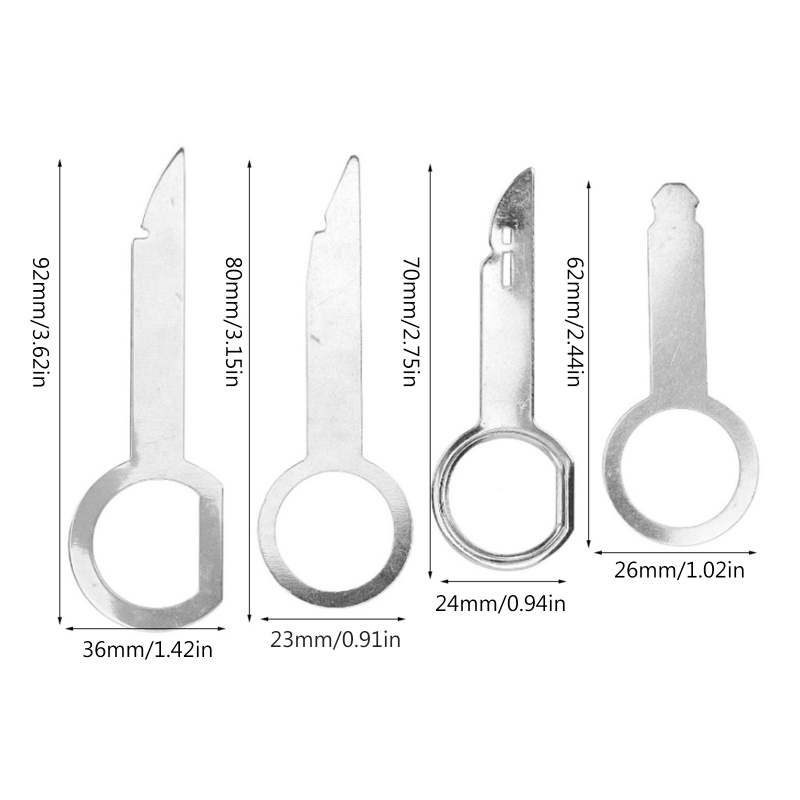 Bộ 4 Dụng Cụ Tháo Gỡ Pin / Âm Thanh Cho Xe Hơi