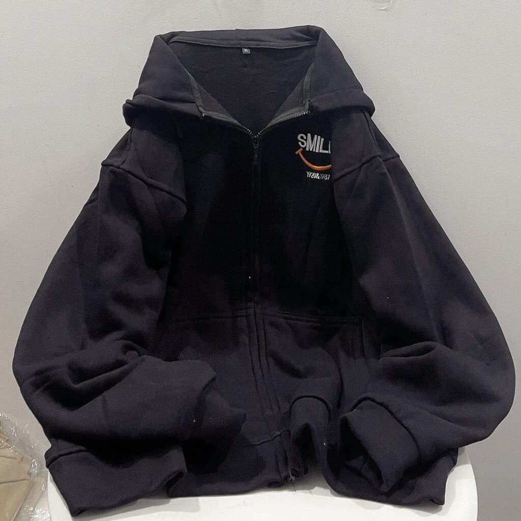 [ RẺ VÔ ĐỊCH ] Áo Khoác Hoodies Smile Ulzzang Trẻ Trung Nam Nữ Unisex Chất Nỉ Mềm Đẹp
