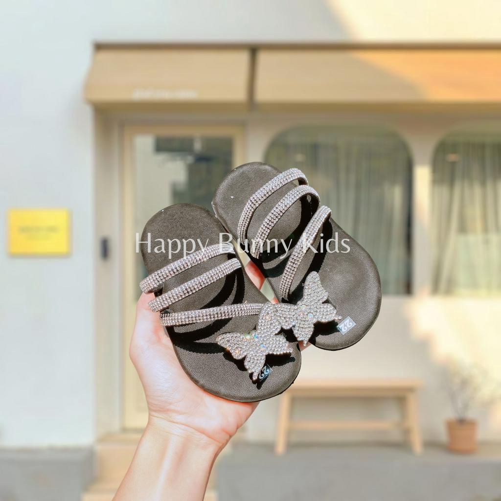 Dép Lê Bé Gái Xó Ngón Đính Đá Cực Xinh Cho Bé Gái KB116