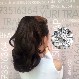 Tóc giả ngoặm xoăn ngắn 30cm - kèm hình thật