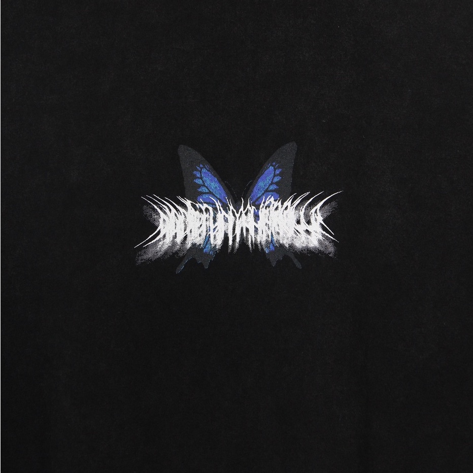 Áo dài tay sọc Butterfly form rộng Unisex