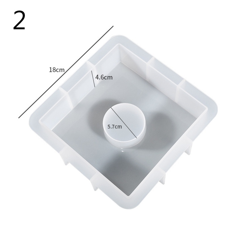 Khuôn Silicone Hình Lục Giác / Vuông / Chữ Nhật / Hoa Để Bàn