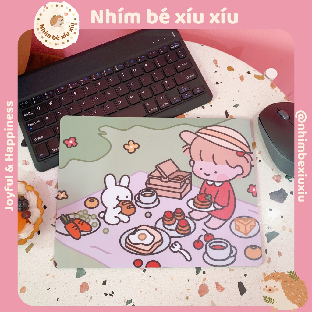 Tấm lót chuột Mira Girl mouse pad cute bàn di chuột chống thấm nước VT128