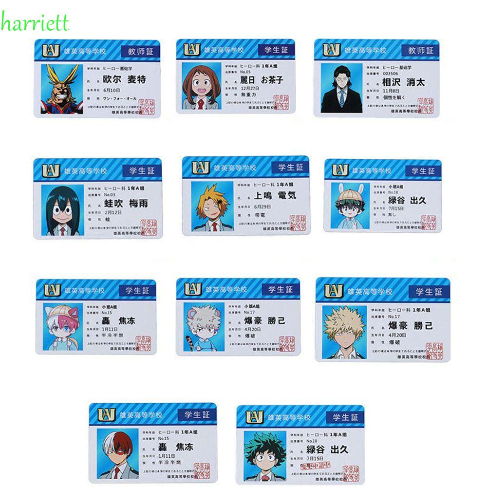 Thẻ Bài Đồ Chơi Học Sinh Nhân Vật Anime My Hero Academia