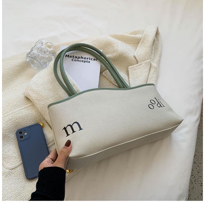 Túi Xách tote canvas Cỡ Lớn 2022 Thời Trang Hàn Quốc