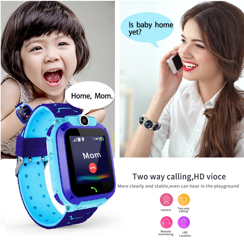 Kid SmartWatches Baby Watch for Children SOS Call Location Finder Locator Tracker Anti Lost Monitor+Box