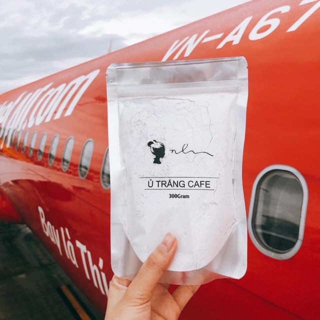 Ủ Trắng Cafe 300g # 180k tặng cọ + bột cám gạo hoặc cafe rang