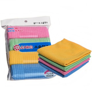 Bộ 4 khăn Microfiber chuyên dụng lau xe ô tô