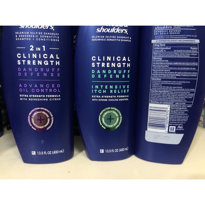 Dầu Gội Head & Shoulder Clinical Strength Shampoo 400ml của Mỹ