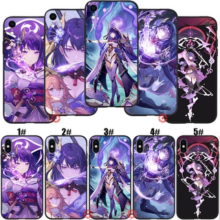Ốp điện thoại họa tiết anime Genshin Impact Raiden Shogun CCS15 cho iPhone 5s 6s 5 6 7 8 11 Pro Max Plus XR