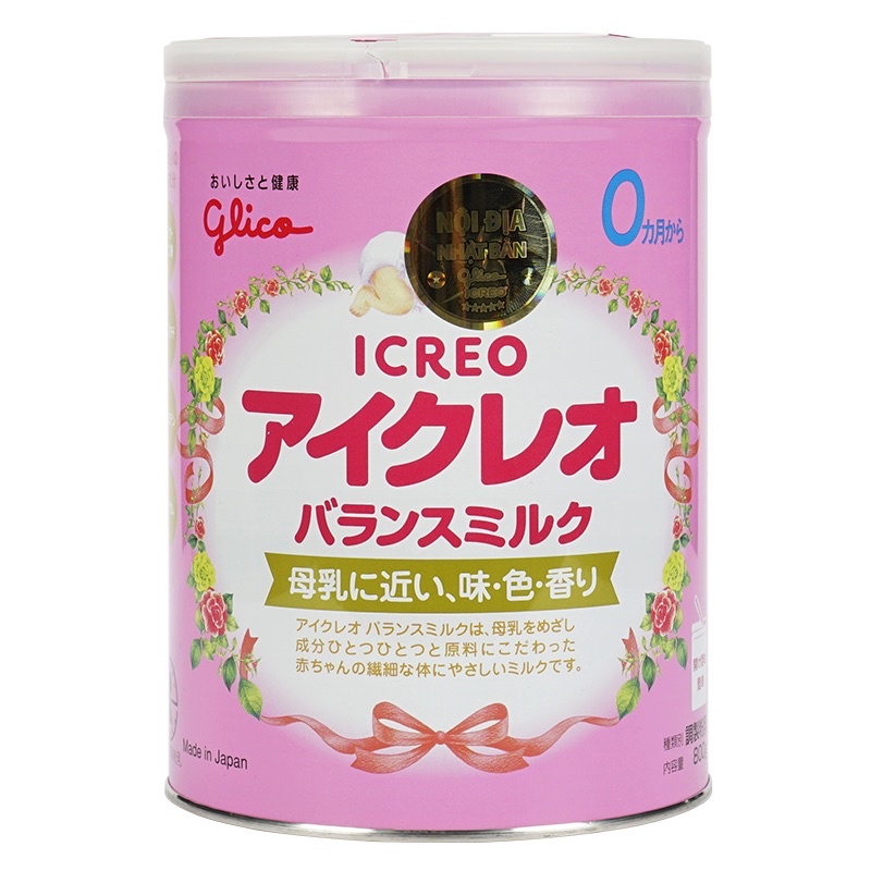 Lon Sữa Nhật Bản Glico Icreo số 0 800g chính hãng