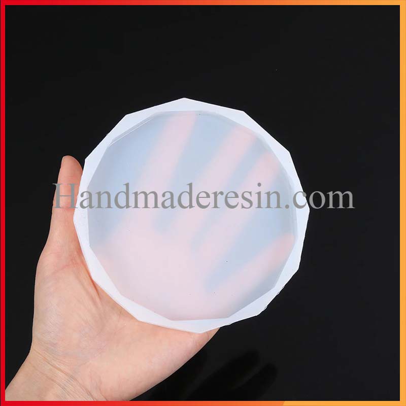 Khuôn Silicon Làm Khay Coaster Đa Giác