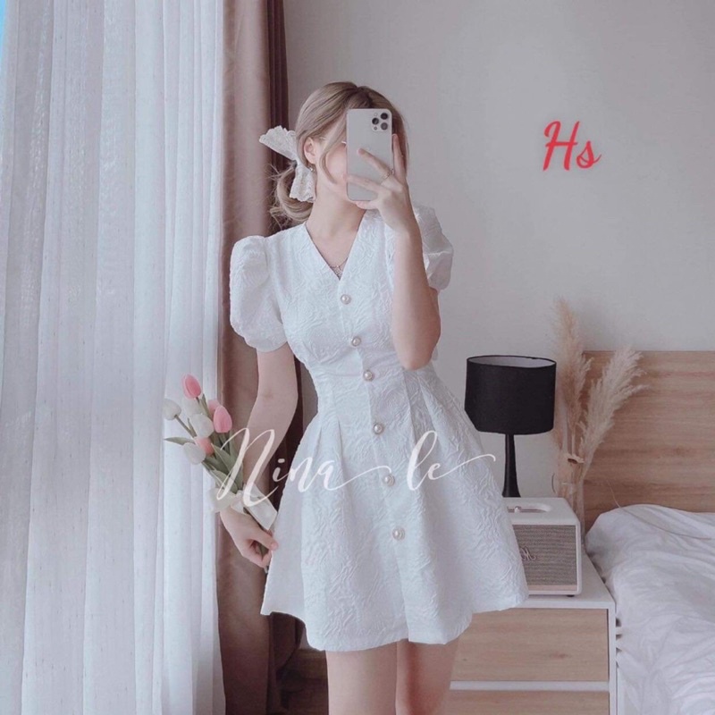 Váy xốp hở lưng HSU1