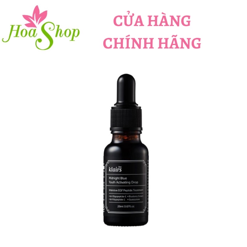 Tinh Chất Dưỡng Phục Hồi Da Ban Đêm Klairs Midnight Blue Youth Activating Drop 20ml