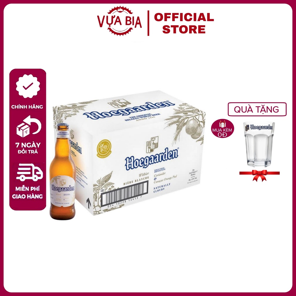 BIA HOEGAARDEN WHITE THÙNG 24 CHAI 330ML