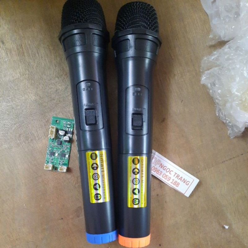 Micro Không Dây Cho Loa Kéo Màu ngẫu nhiên  - Giá 1 Cặp kèm 2 Tay Micro Và 1 Bo Mic