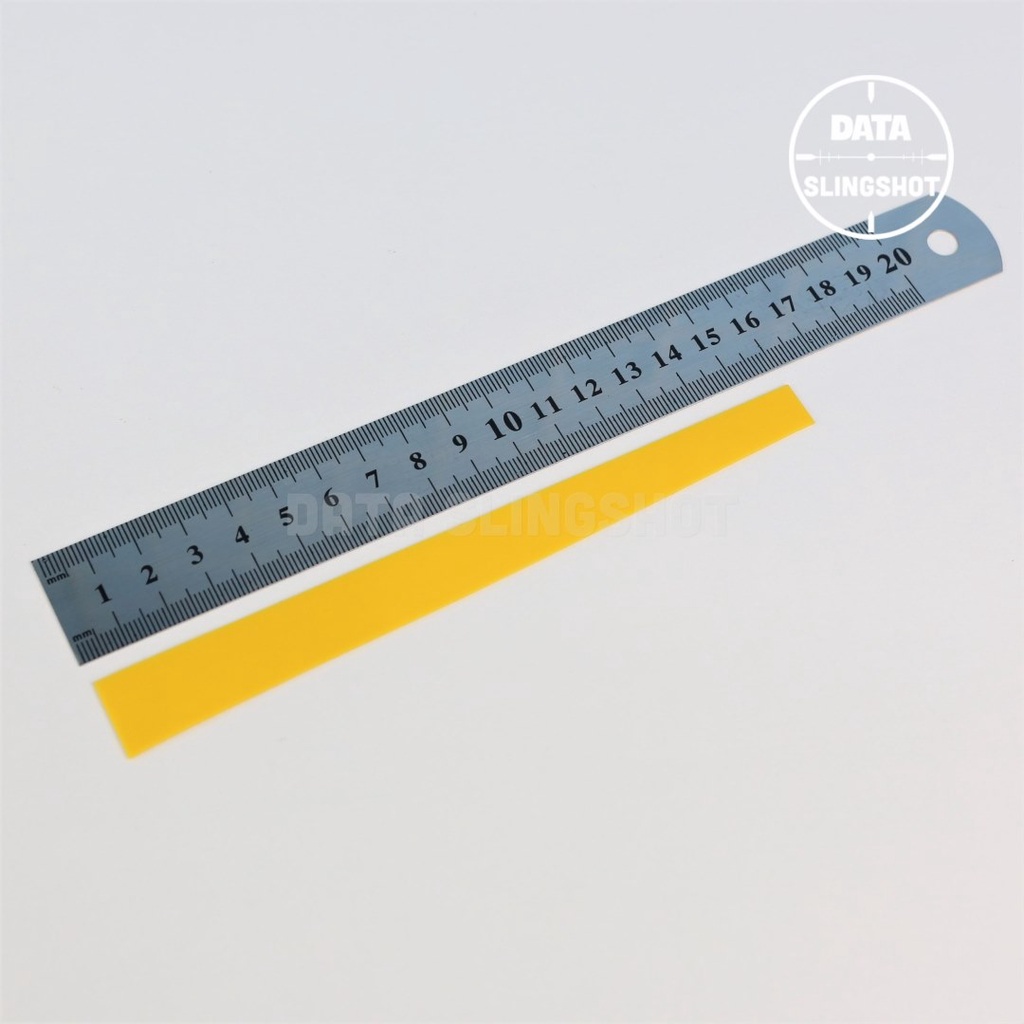 Thước kẻ inox đo thun 20cm 30cm - DATA SlingShot