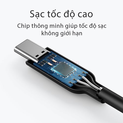 Cáp USB Type-C 3.1 to USB Type-C Bagi 1m PD-C100 - Hàng chính hãng