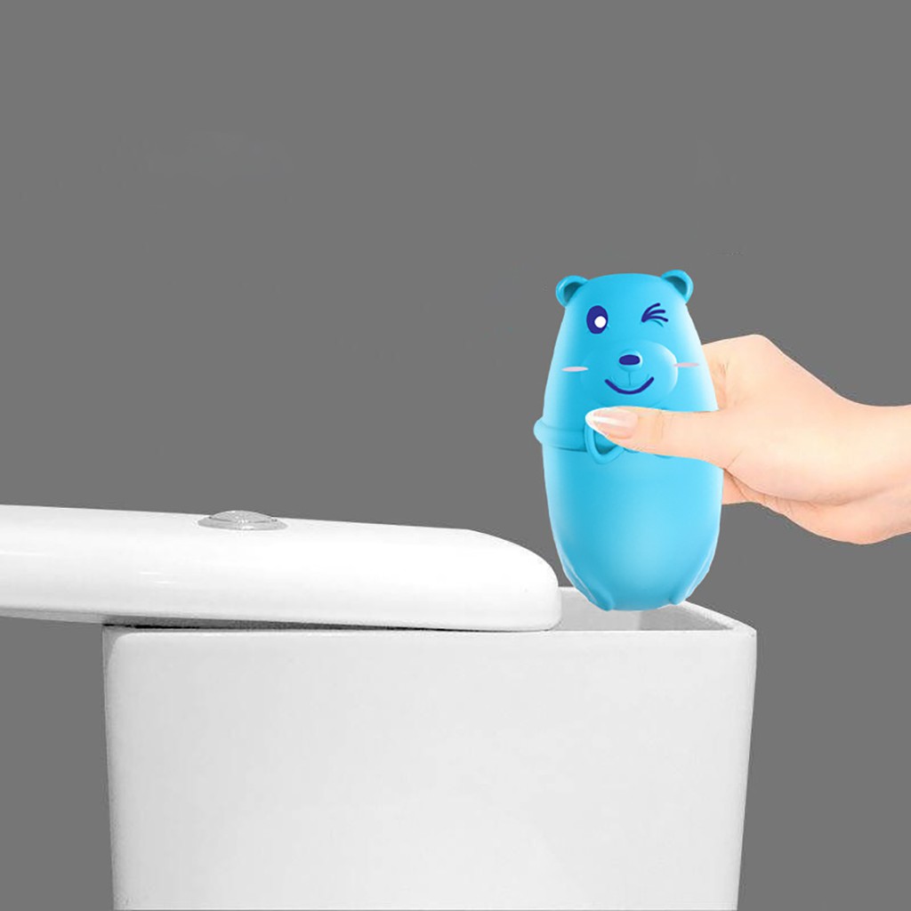 Lọ thả bồn cầu diệt khuẩn khử mùi hình gấu chai thả toilet thơm hương