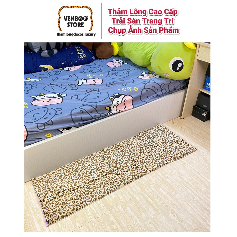 Thảm Lông Trải Sàn Decor Phòng Ngủ | Thảm Lông Chụp Ảnh Decor Bàn Trang Điểm | Beo Sweety LM