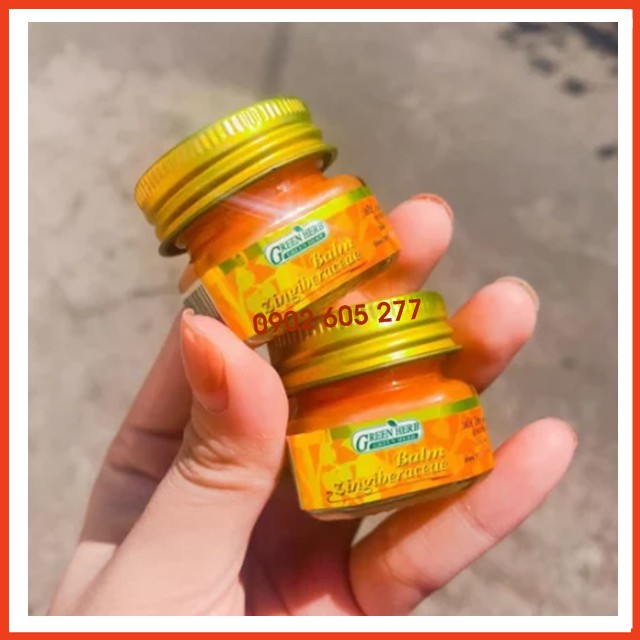 [Giá Sập Sàn] Dầu cù là thơm Green Herb Thái Lan 10g  ( màu vàng )