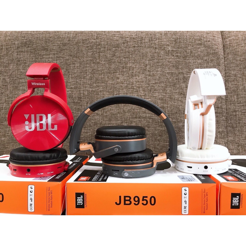 Tai Nghe Headphone Bluetooth JBL 950 Nghe Siêu Hay Hàng Chuẩn Chính Hãng - Siêu Sale