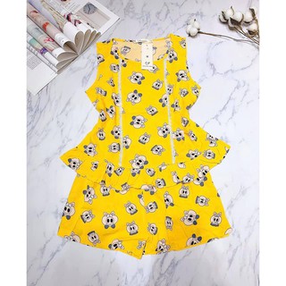 BỘ ĐÙI MẶC NHÀ LANH LỤA ( MẪU VIỀN REN)