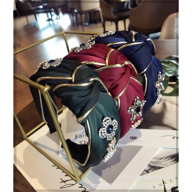 Băng đô cài tóc Hàn Quốc hàng siêu VIP đính đá cực sang chảnh C73363