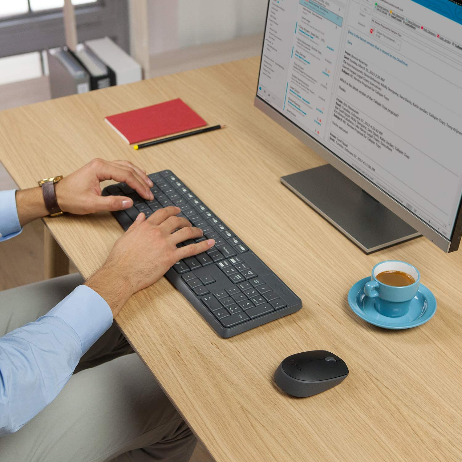 Bộ Bàn Phím Và Chuột Không Dây Logitech Mk235 Cao Cấp