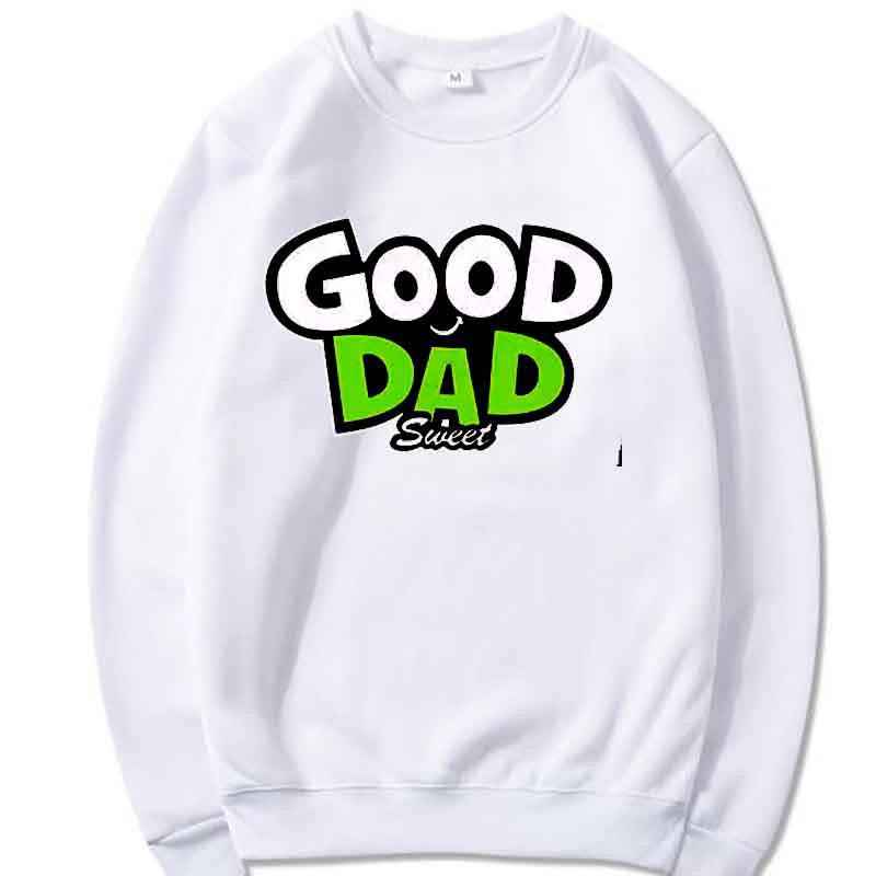 Áo gia Đình, GIÁ SỈ , nỉ lót bông siêu đẹp , y hình , good dad, good mom , good  girl, good boy ,màu trắng