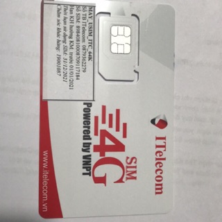 Sim itelecom tài khoản  0đ chưa đăng ký thông tin