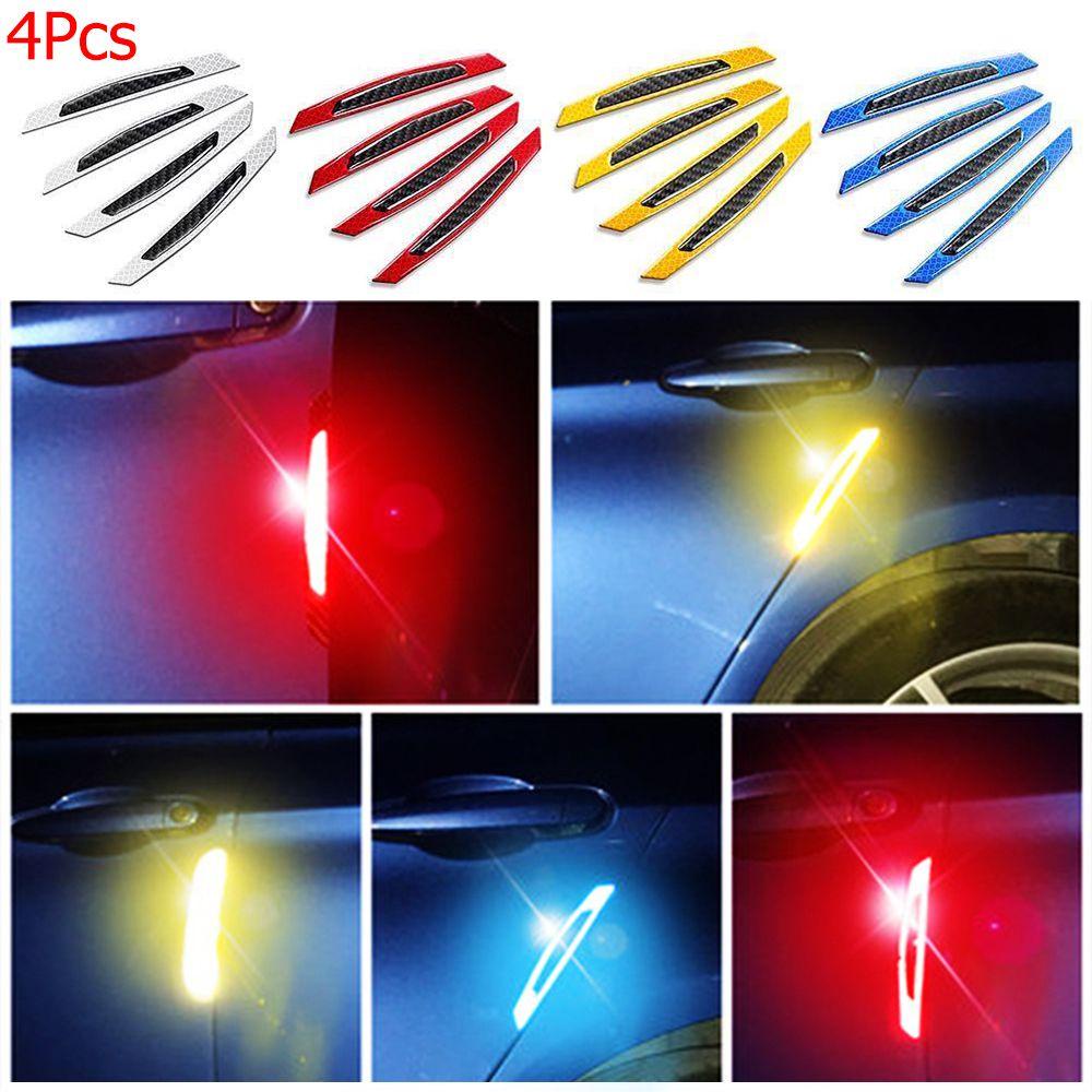 MAYSHOW Bộ 4 Miếng Dán Phản Quang Cảnh Báo An Toàn Cho Xe Hơi