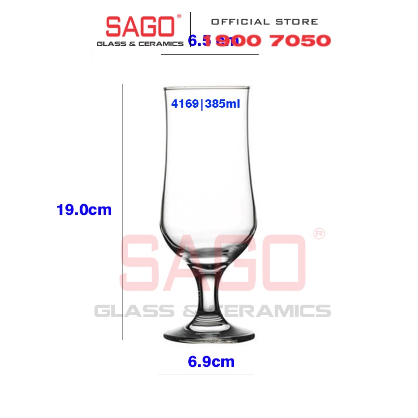 Ly Thủy Tinh Pasabahce Maldive Tulipe Glass 385ml | Nhập Khẩu Thổ nhĩ Kỳ