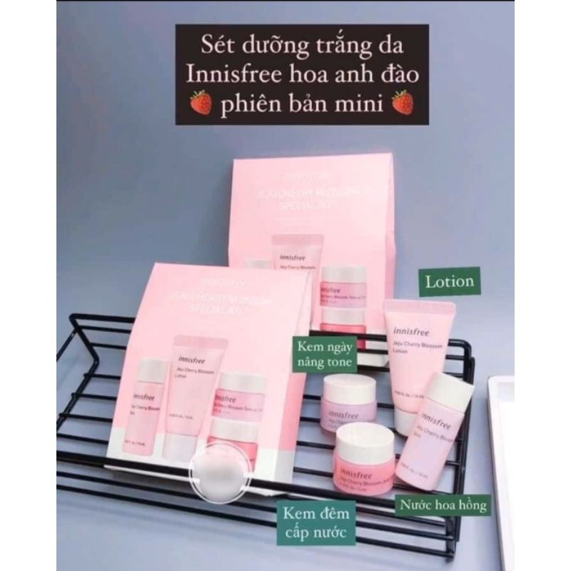 SÉT MINI 4 MÓN DƯỠNG TRẮNG HOA ANH ĐÀO INNISFREE